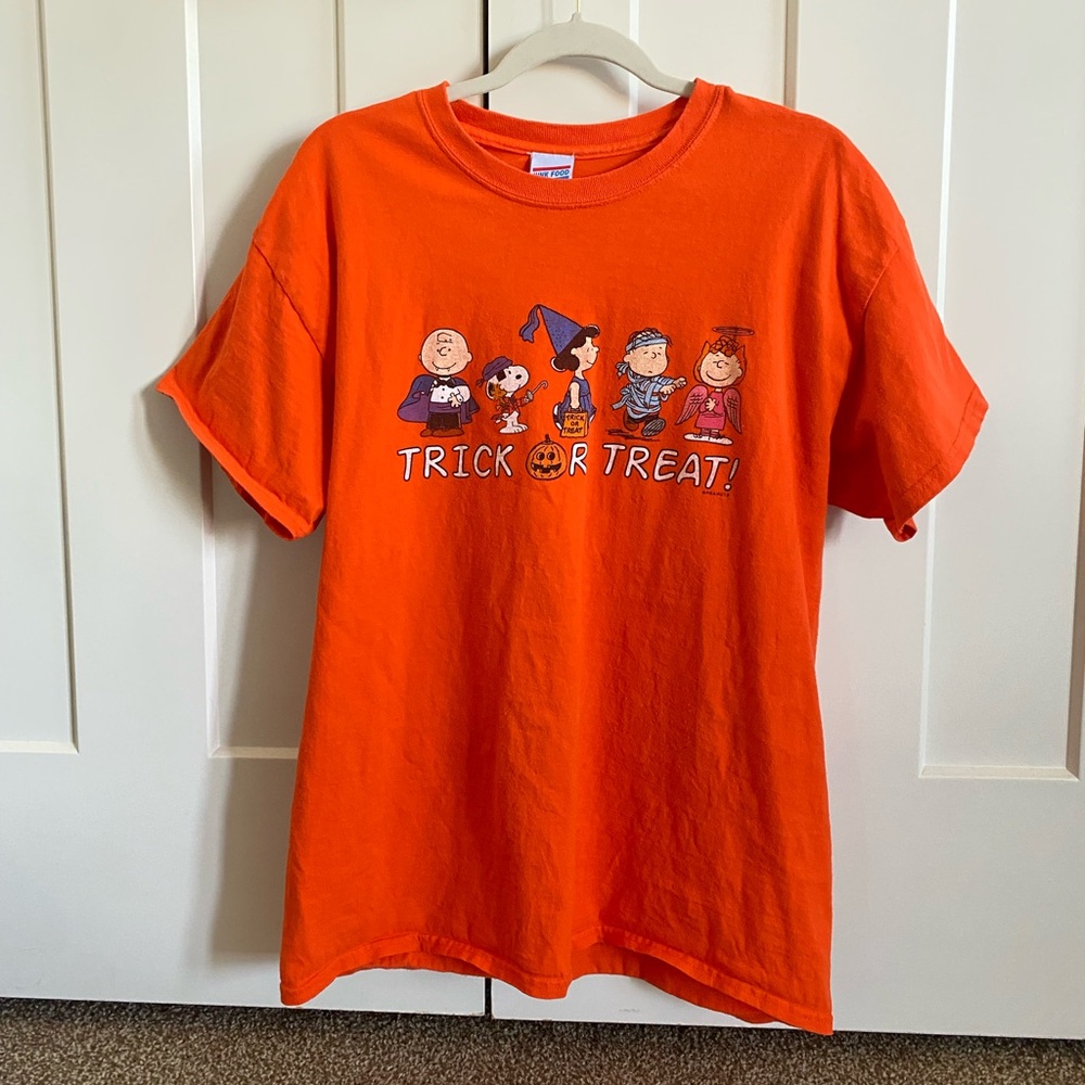 Junk Food Peanuts Orange Trick or Treat Tee